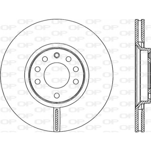 BRAKE DISC OPEN PARTS RADIANCE 2pcs 