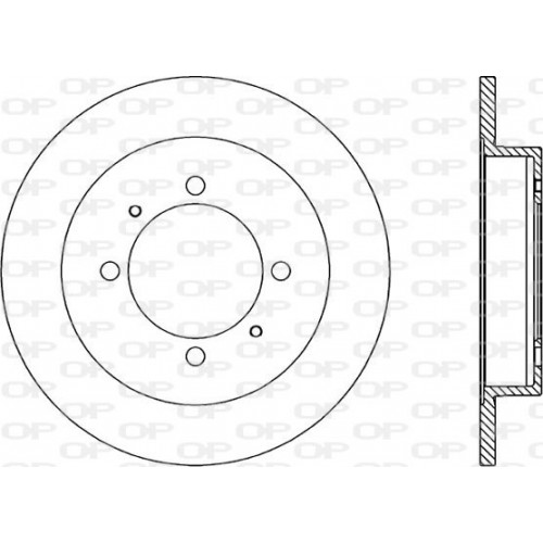 BRAKE DISC OPEN PARTS ADAPTIVE 2pcs 