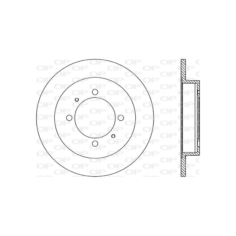 BRAKE DISC OPEN PARTS ADAPTIVE 2pcs 