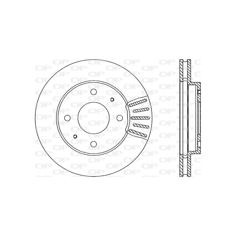 BRAKE DISC OPEN PARTS 2pcs *ESAURIM 