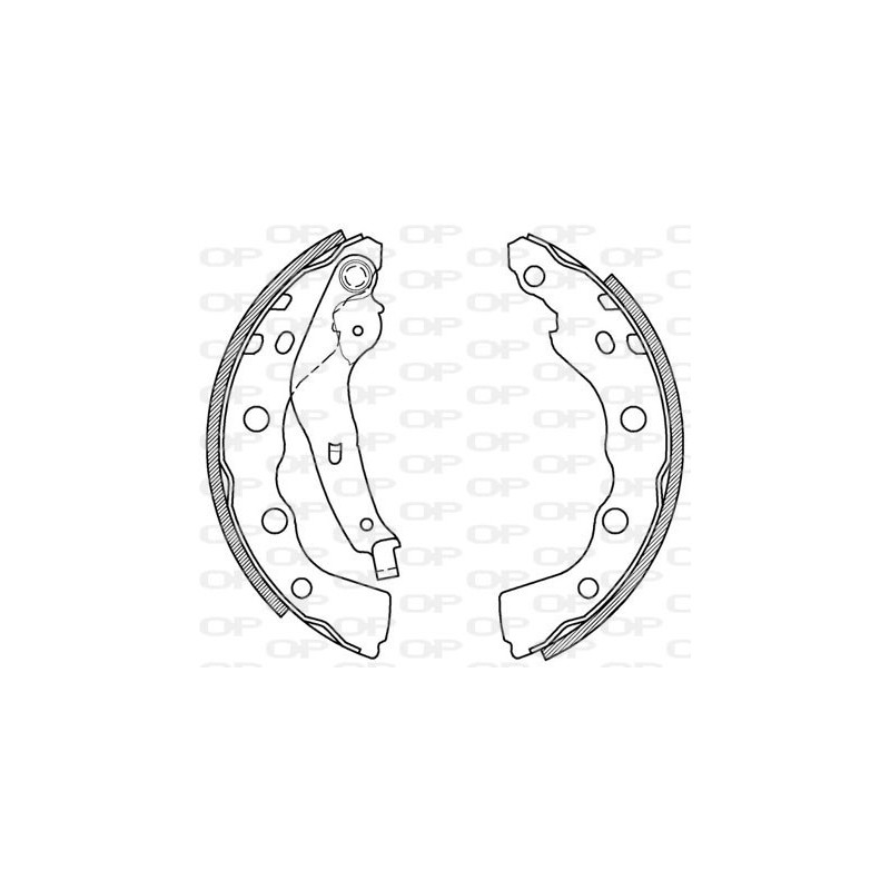 BRAKE SHOES OPEN PARTS ADVANCE 