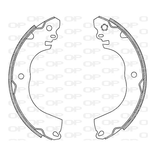 BRAKE SHOES OPEN PARTS ADVANCE 