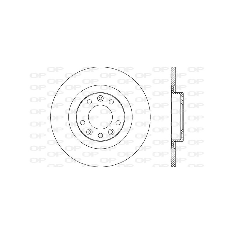 BRAKE DISC OPEN PARTS ADAPTIVE 2pcs 