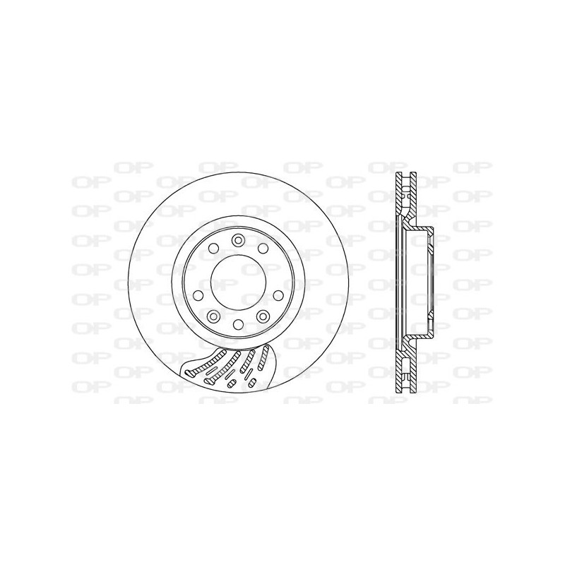 BRAKE DISC OPEN PARTS RADIANCE 2pcs 