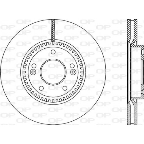 BRAKE DISC OPEN PARTS RADIANCE 2pcs 