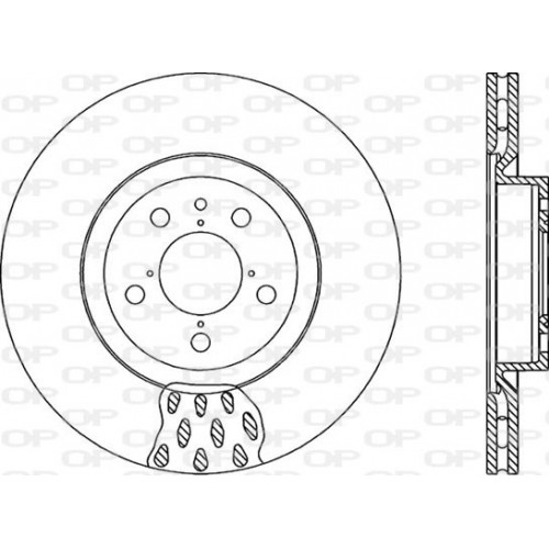 BRAKE DISC OPEN PARTS ADAPTIVE 2pcs 