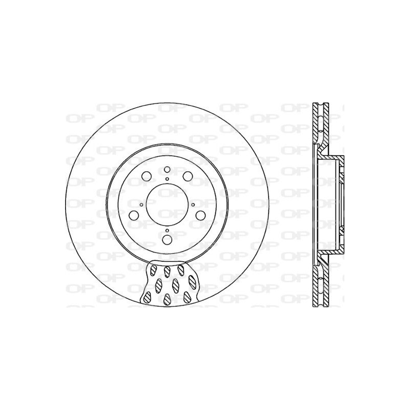 BRAKE DISC OPEN PARTS ADAPTIVE 2pcs 