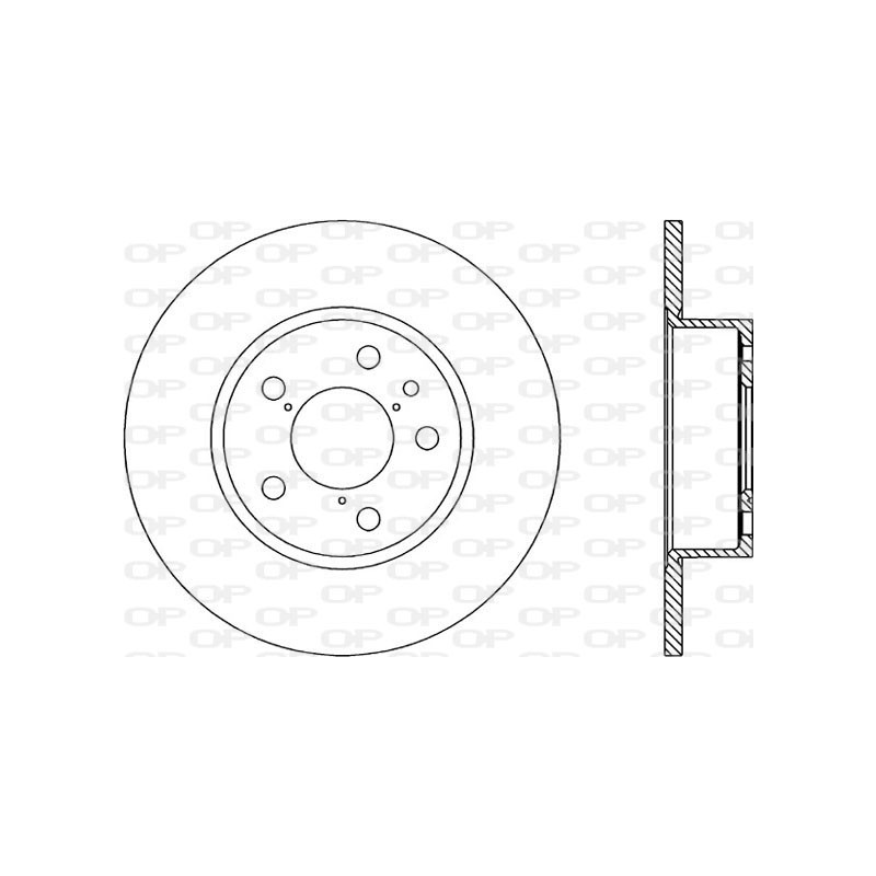 BRAKE DISC OPEN PARTS ADAPTIVE 2pcs 