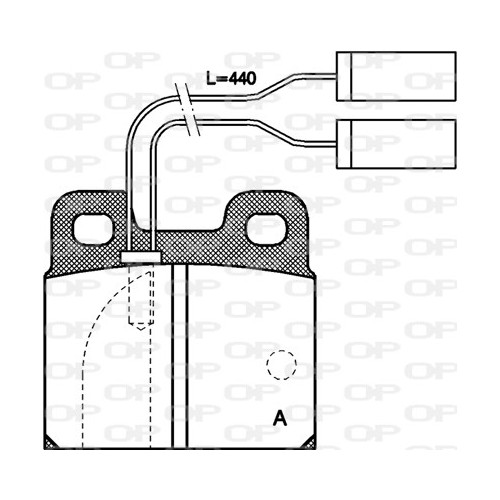 BRAKE PADS OP *ESAURIM 1PCS 