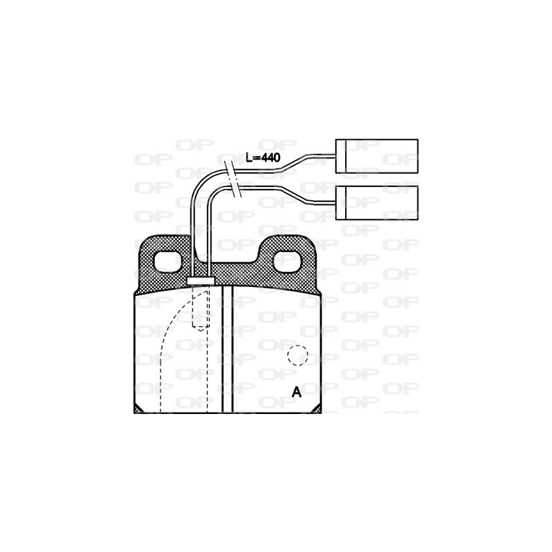 BRAKE PADS OP *ESAURIM 1PCS 