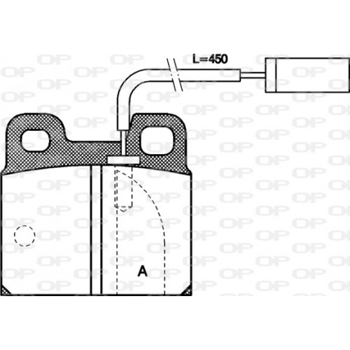 BRAKE PADS OP *ESAURIM 1PCS 