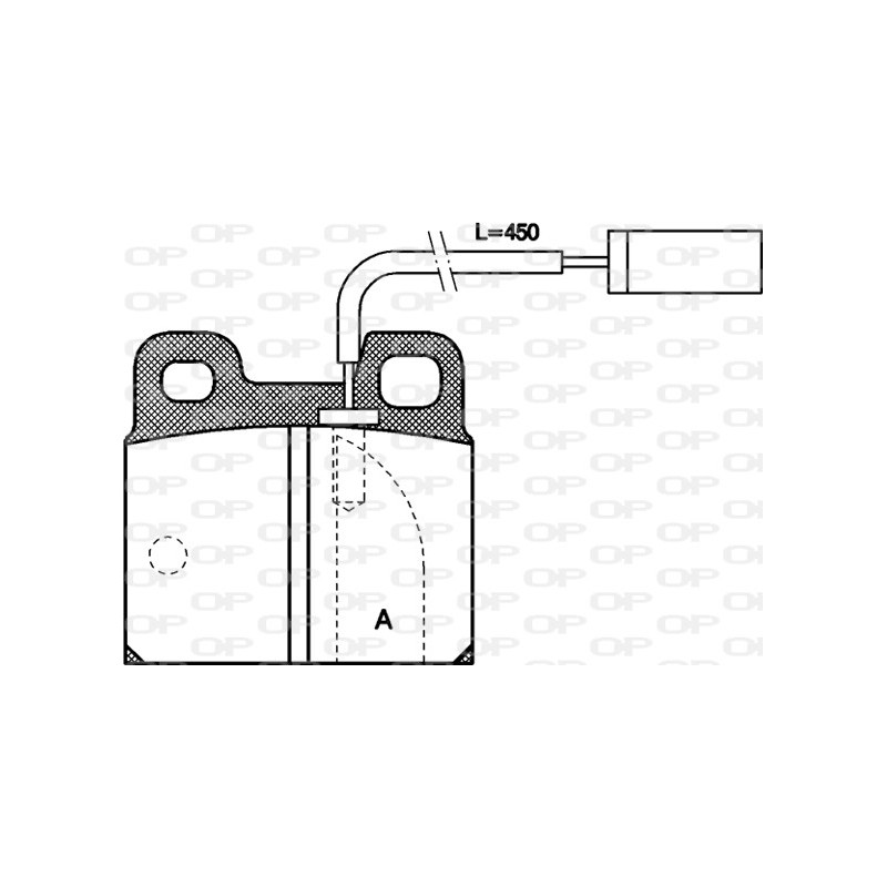 BRAKE PADS OP *ESAURIM 1PCS 