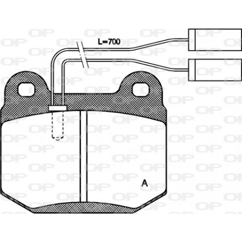 BRAKE PADS OP *ESAURIM 1PCS 