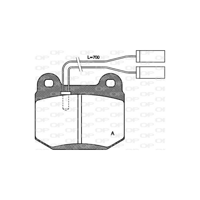 BRAKE PADS OP *ESAURIM 1PCS 