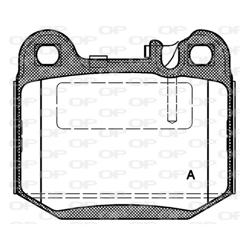 BRAKE PADS OPEN PARTS 1PCS 