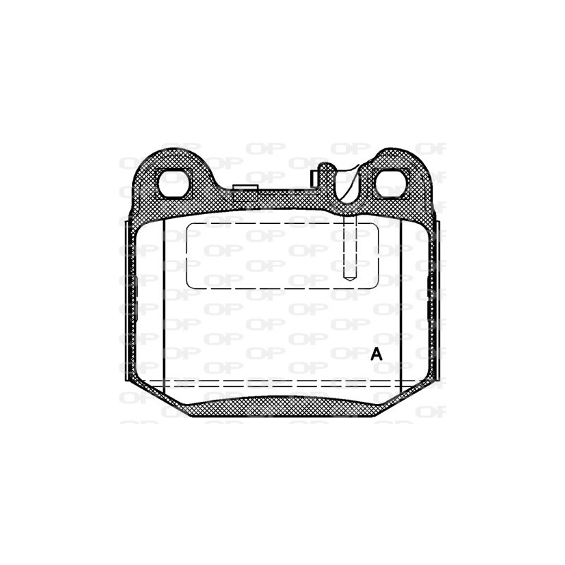 BRAKE PADS OPEN PARTS 1PCS 