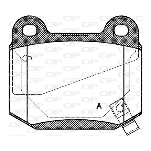 BRAKE PADS OPEN PARTS 1PCS ... 