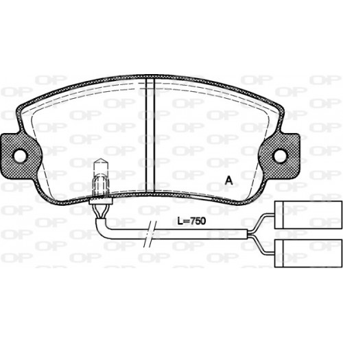 BRAKE PADS OP *ESAURIM 1PCS 