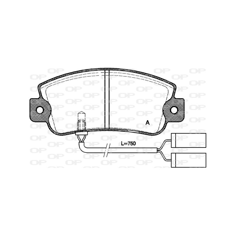 BRAKE PADS OP *ESAURIM 1PCS 