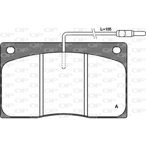 BRAKE PADS OPEN PARTS 1PCS *ESAURIMENTO 