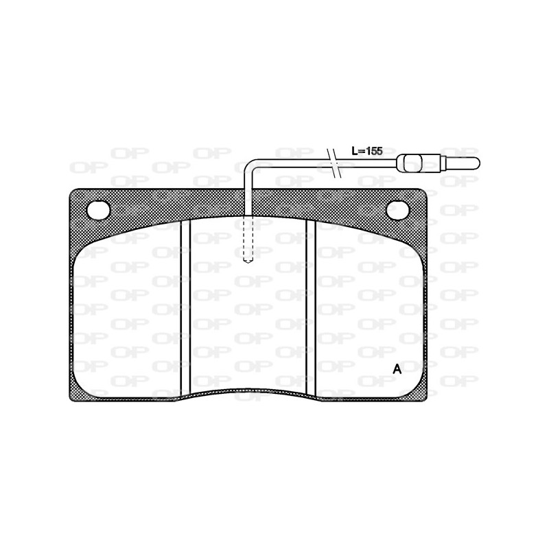 BRAKE PADS OPEN PARTS 1PCS *ESAURIMENTO 