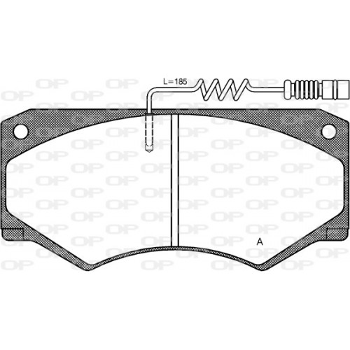 BRAKE PADS OPEN PARTS 1PCS 