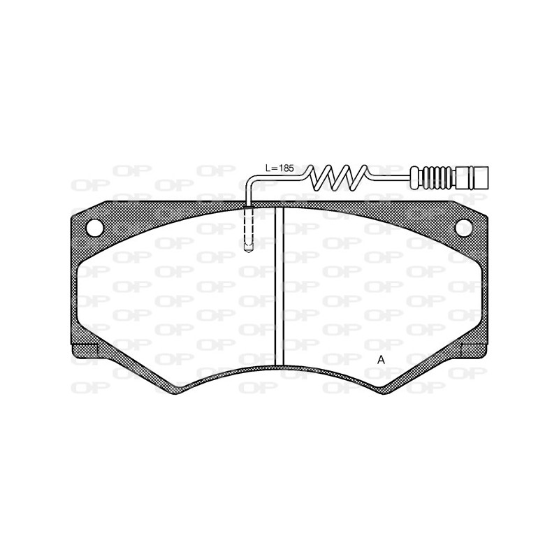 BRAKE PADS OPEN PARTS 1PCS 