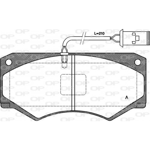 BRAKE PADS OPEN PARTS 1PCS 