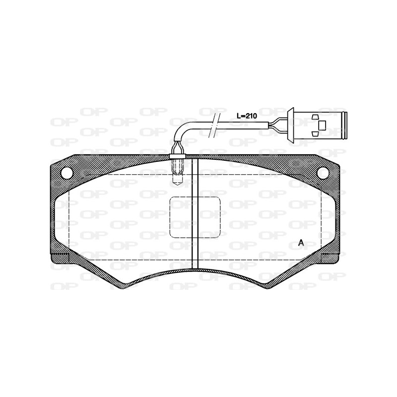 BRAKE PADS OPEN PARTS 1PCS 