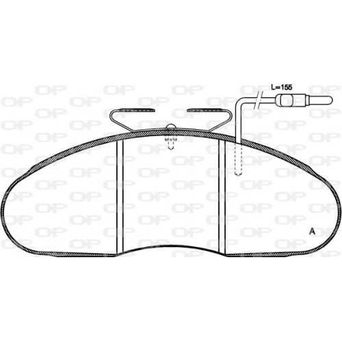 BRAKE PADS OPEN PARTS 1PCS 