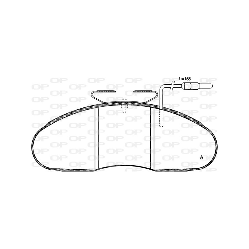 BRAKE PADS OPEN PARTS 1PCS 