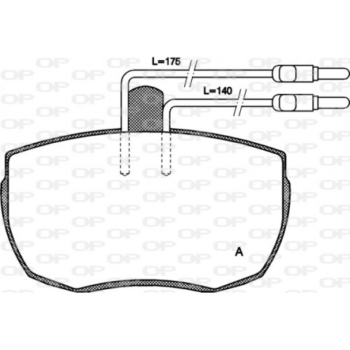 BRAKE PADS OP *ESAURIM 1PCS 