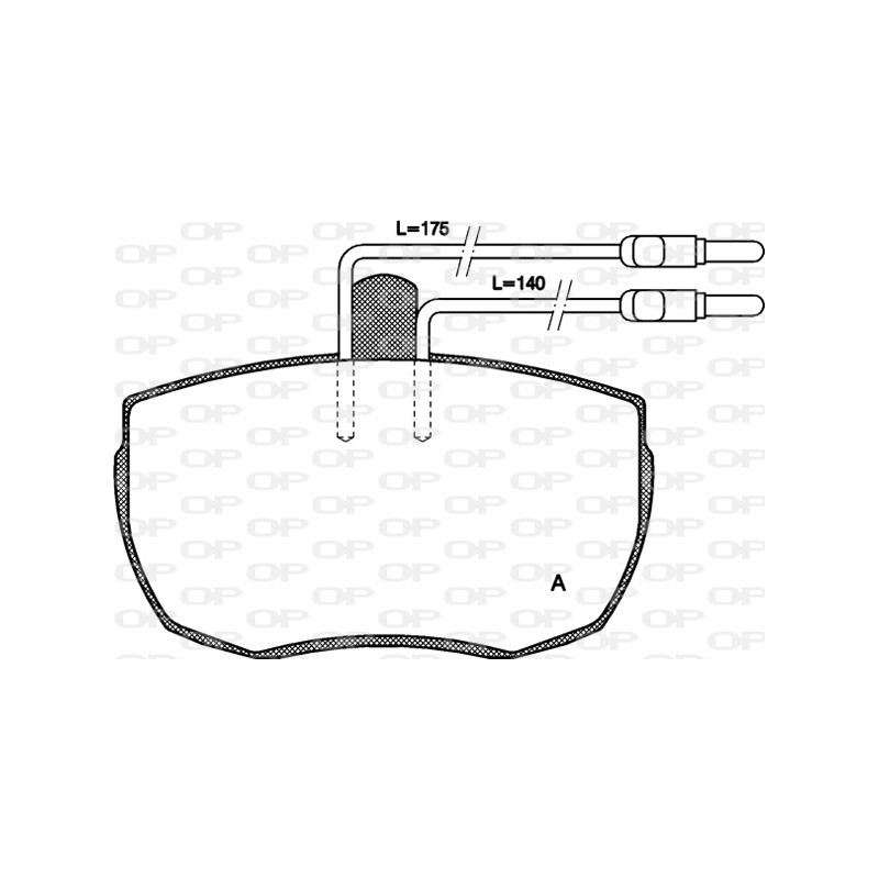 BRAKE PADS OP *ESAURIM 1PCS 