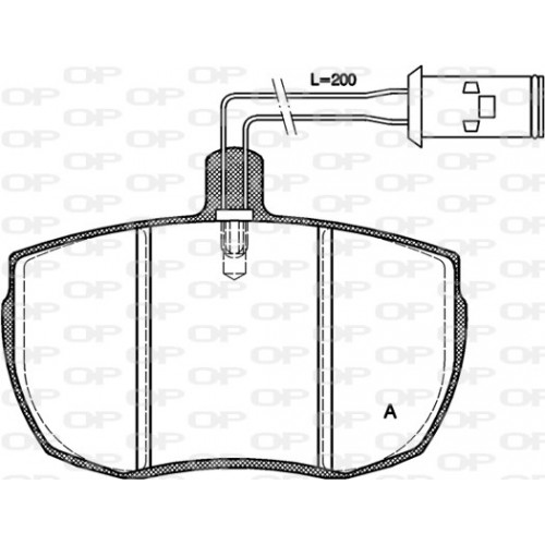 BRAKE PADS OPEN PARTS 1PCS *ESAURIM 