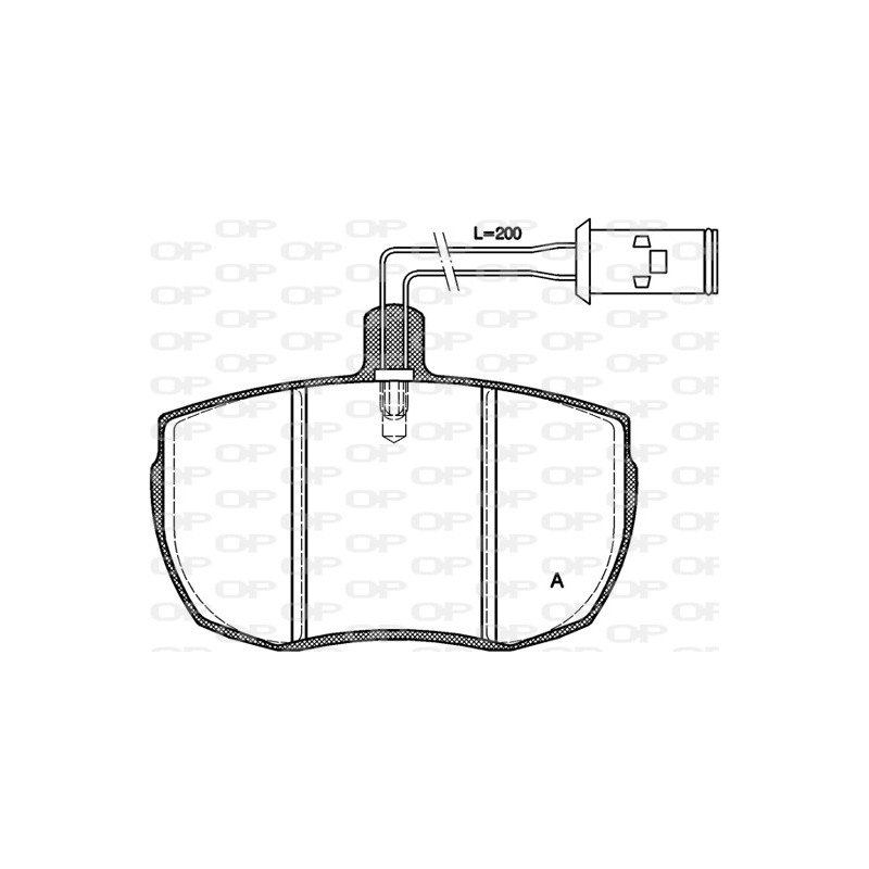 BRAKE PADS OPEN PARTS 1PCS *ESAURIM 