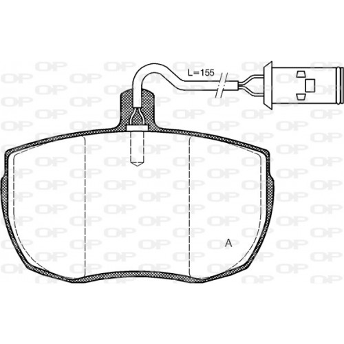 BRAKE PADS OP *ESAURIM 1PCS 