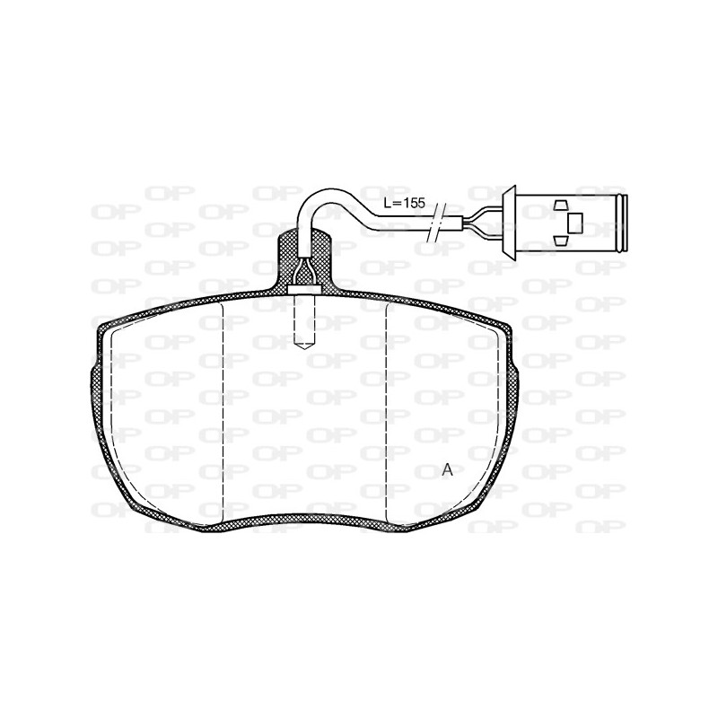 BRAKE PADS OP *ESAURIM 1PCS 