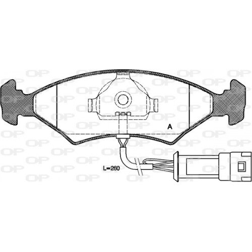 BRAKE PADS OP *ESAURIM 1PCS 