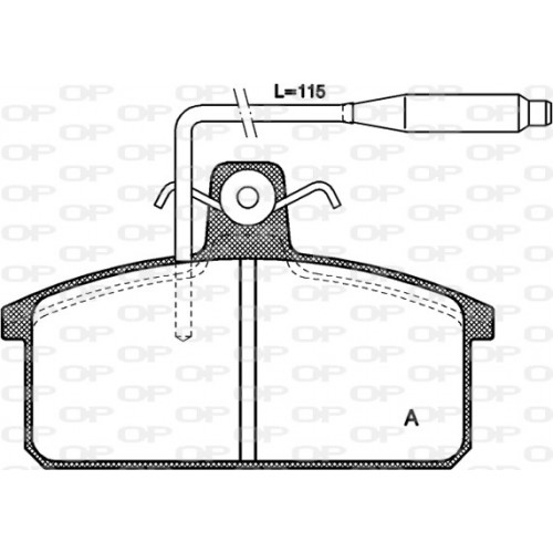 BRAKE PADS OP *ESAURIM 1PCS 