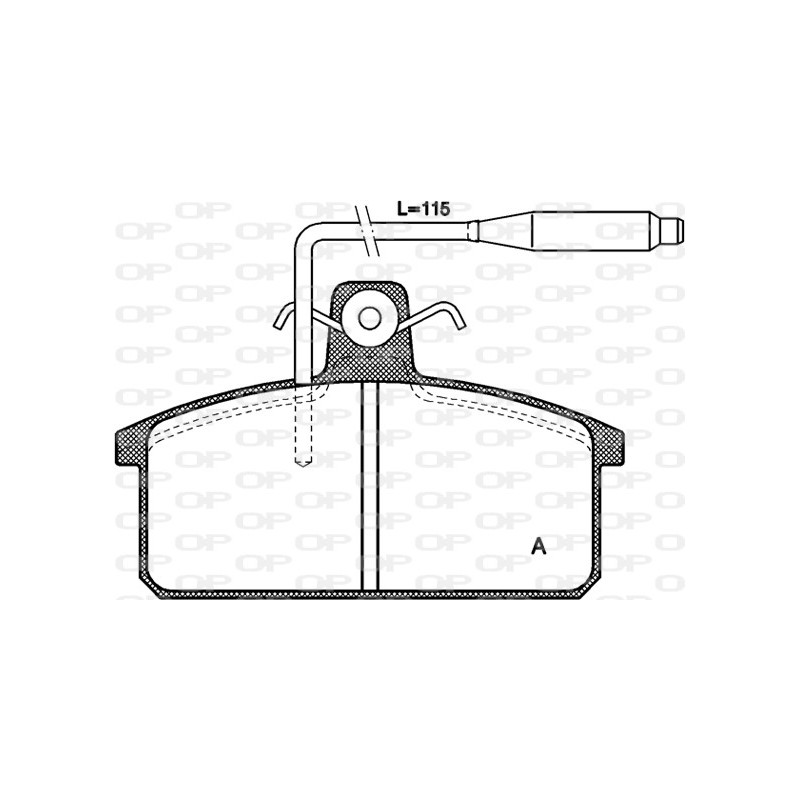 BRAKE PADS OP *ESAURIM 1PCS 