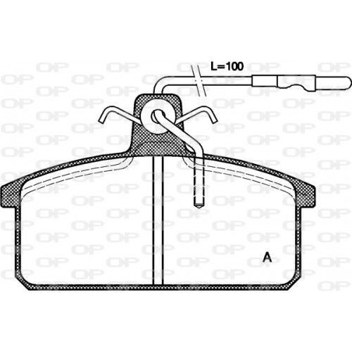 BRAKE PADS OP *ESAURIM 1PCS 