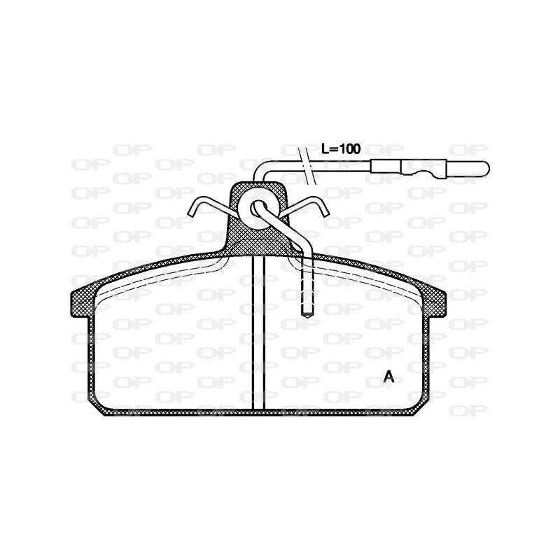 BRAKE PADS OP *ESAURIM 1PCS 