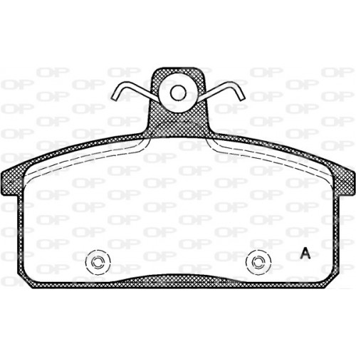 BRAKE PADS OPEN PARTS 1PCS 