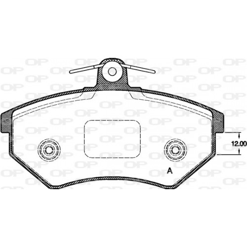 BRAKE PADS OPEN PARTS 1PCS 