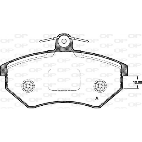 BRAKE PADS OPEN PARTS 1PCS 