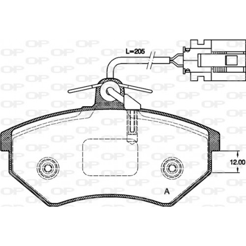 BRAKE PADS OP *ESAURIM 1PCS 