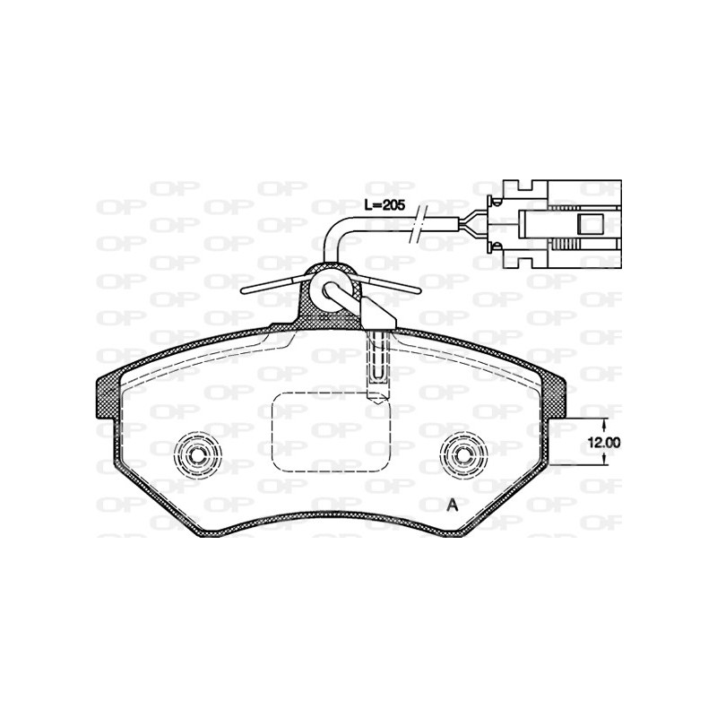 BRAKE PADS OP *ESAURIM 1PCS 