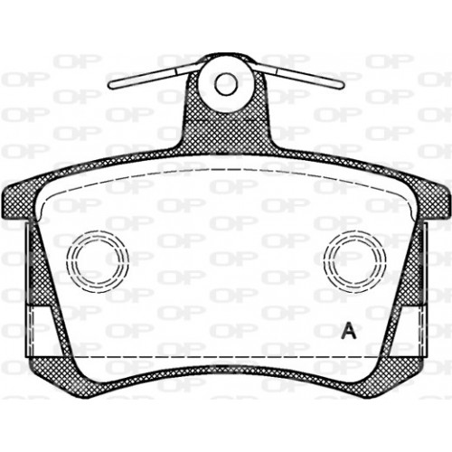 BRAKE PADS OPEN PARTS 1PCS 