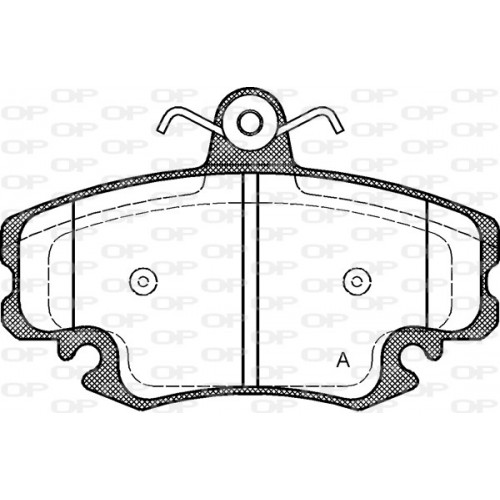 BRAKE PADS OPEN PARTS 1PCS 