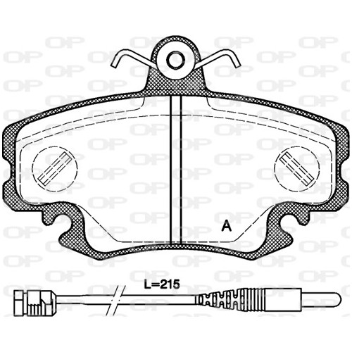 BRAKE PADS OPEN PARTS 1PCS 